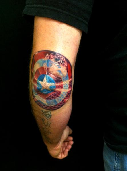 Captain America Shield by Marc Durrant: TattooNOW